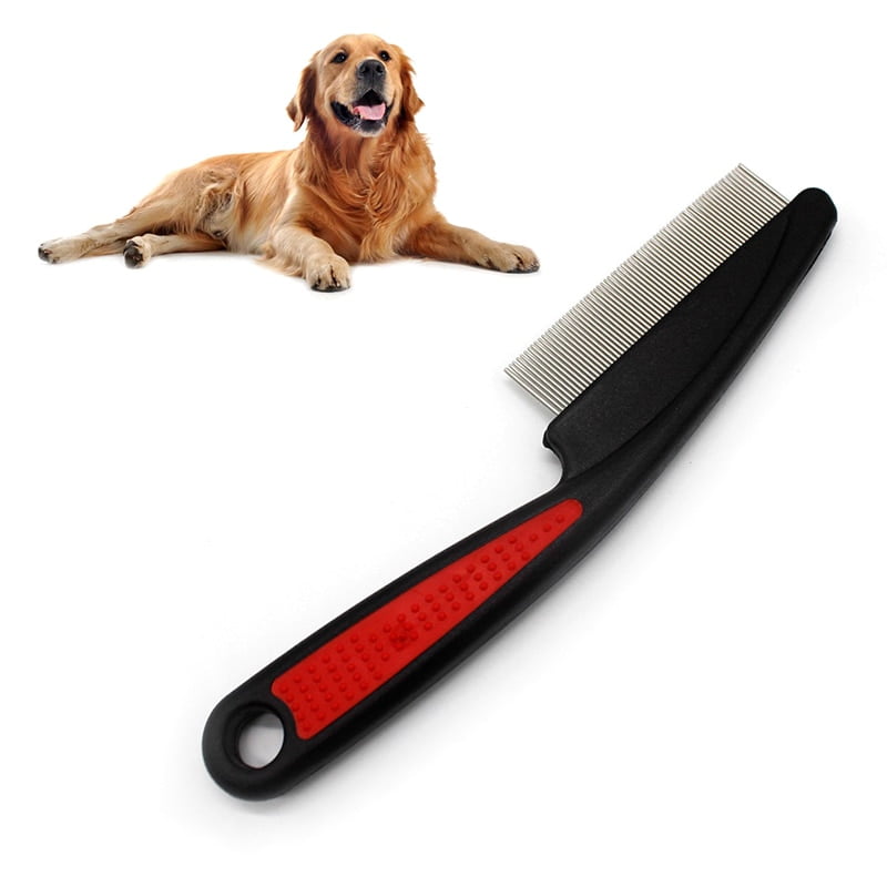 1 Pcs Comb For Dogs Cat Removed Flea Combs Single Row Steel Teeth Hair Brush Grooming Brush Pets Supplies Dog Cat Tool