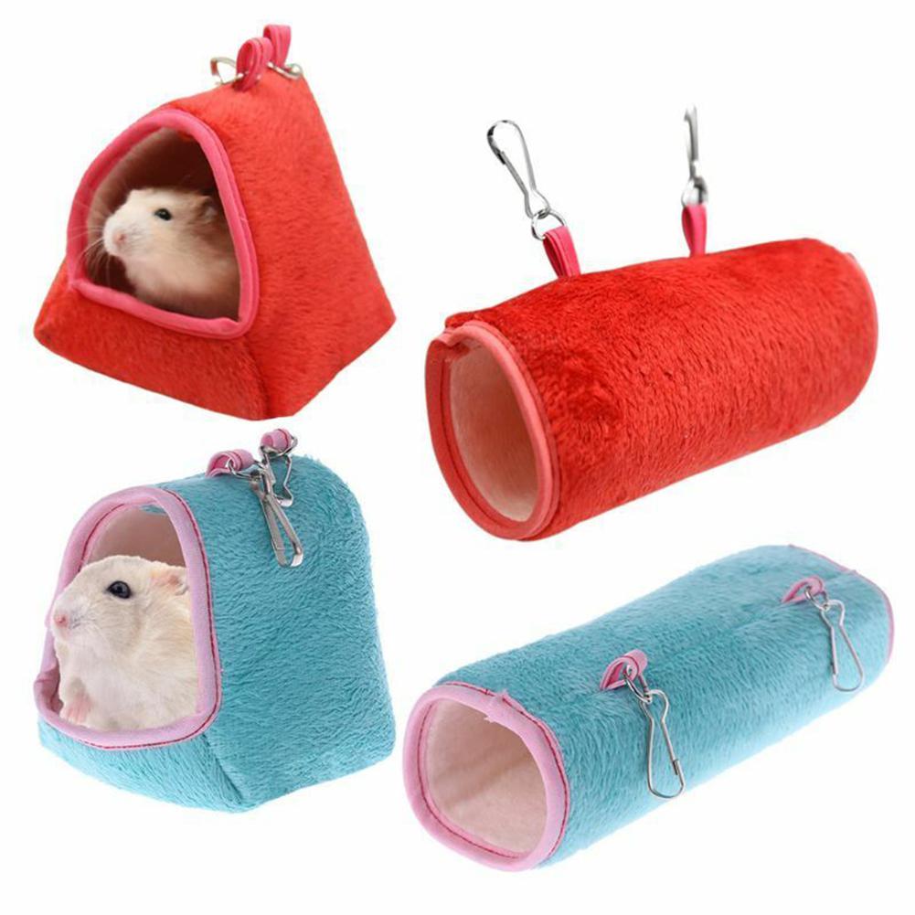 1pc Hamster Hanging House Hammock Cage Sleeping Nest Pet Bed Rat Hamster Toys Cage Swing Pet Banana Design Small Animals