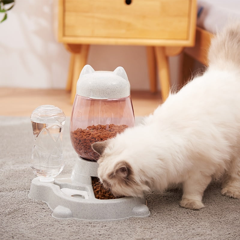 2.2L Pet Dog Cat Automatic Feeder Bowl for Dogs Drinking...