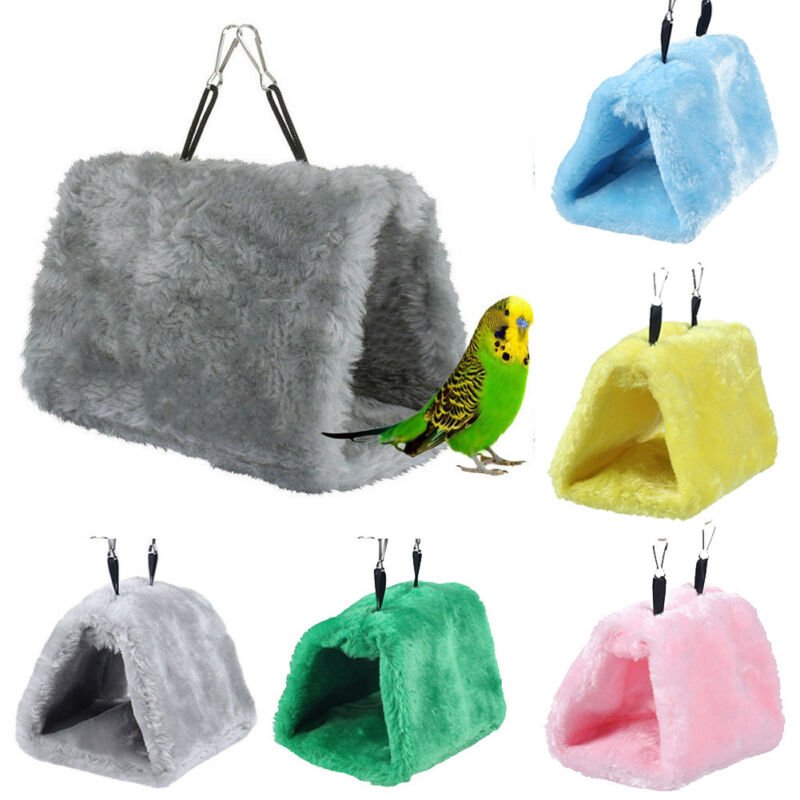 2020 Fashion Newest Hot Sales Pet Bird Parrot Parakeet Budgie Warm Hammock Cage Hut Tent Bed Hanging Cave