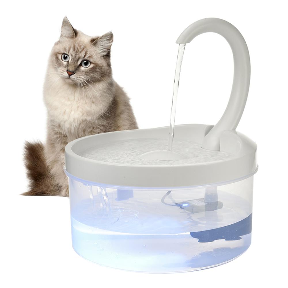 2L Pet Cat Water Fountain USB Automatic Dog Drinking Fountain With LED Light Drinker Feeder Pet Drinking Fountain Dispenser