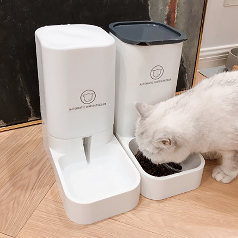 3.8L Large Capacity Pet Dog Cat Automatic Feeder Detachable Bowl Water Dispenser Food Feeding Device For Cat Dog Pet Supplies
