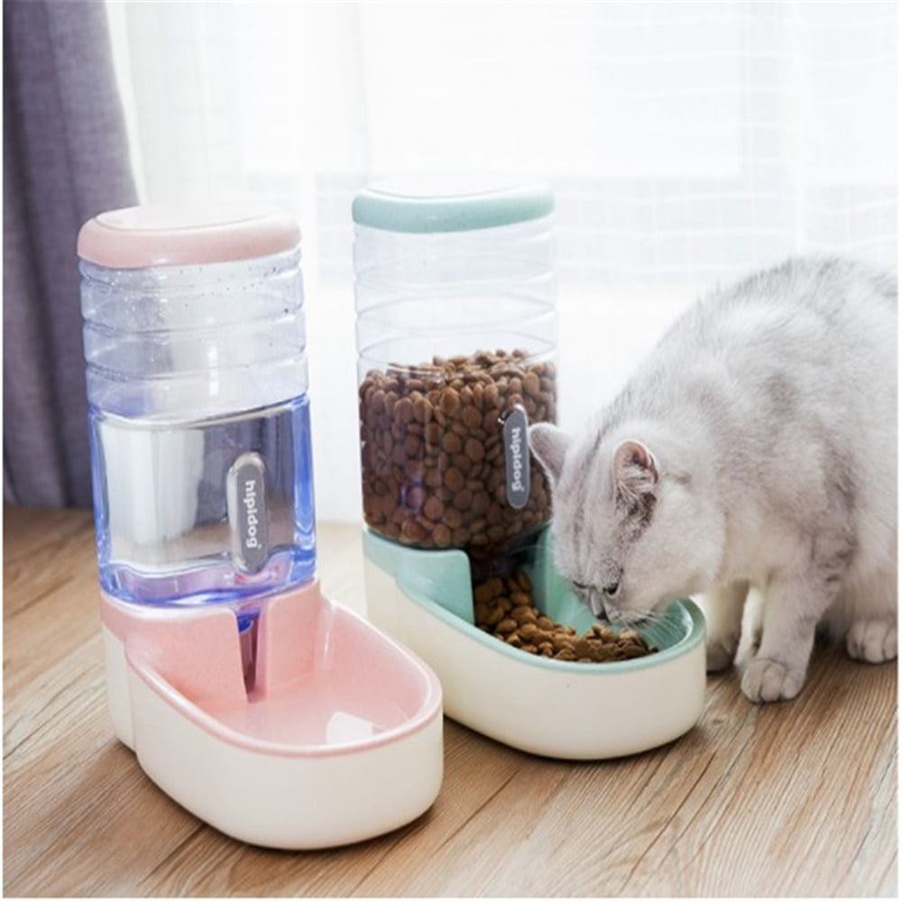 3.8L Pet Automatic Feeder Dog Drinking Bowl For Cat...