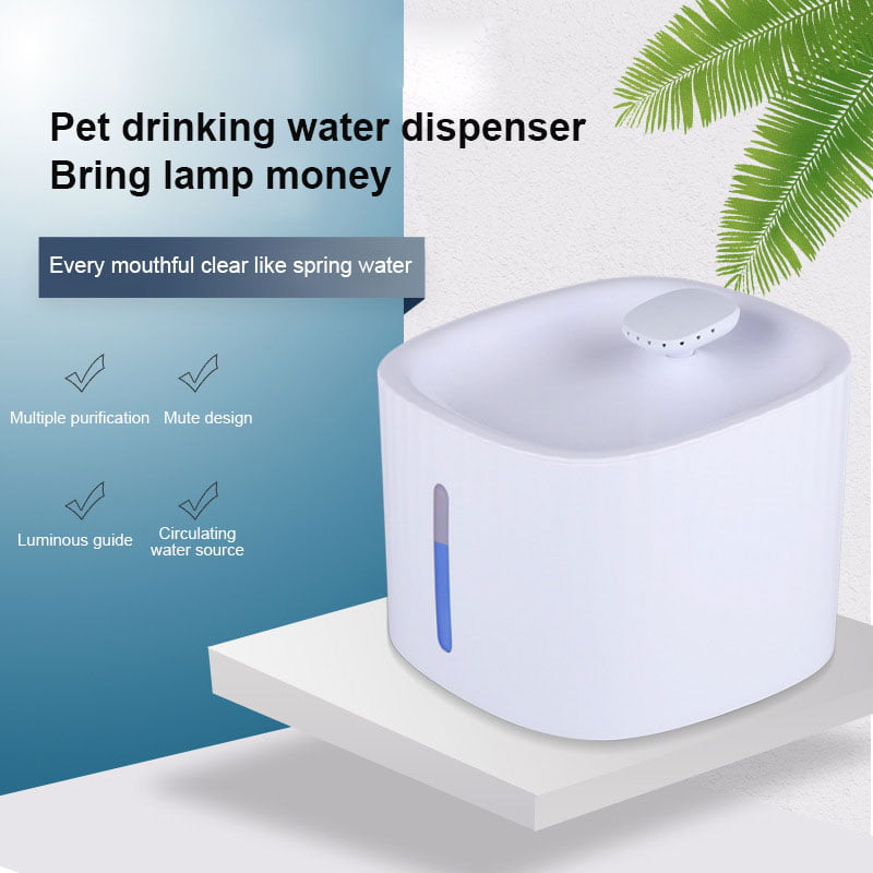 3L Automatic Pet Cat Water Fountain With LED Electric...