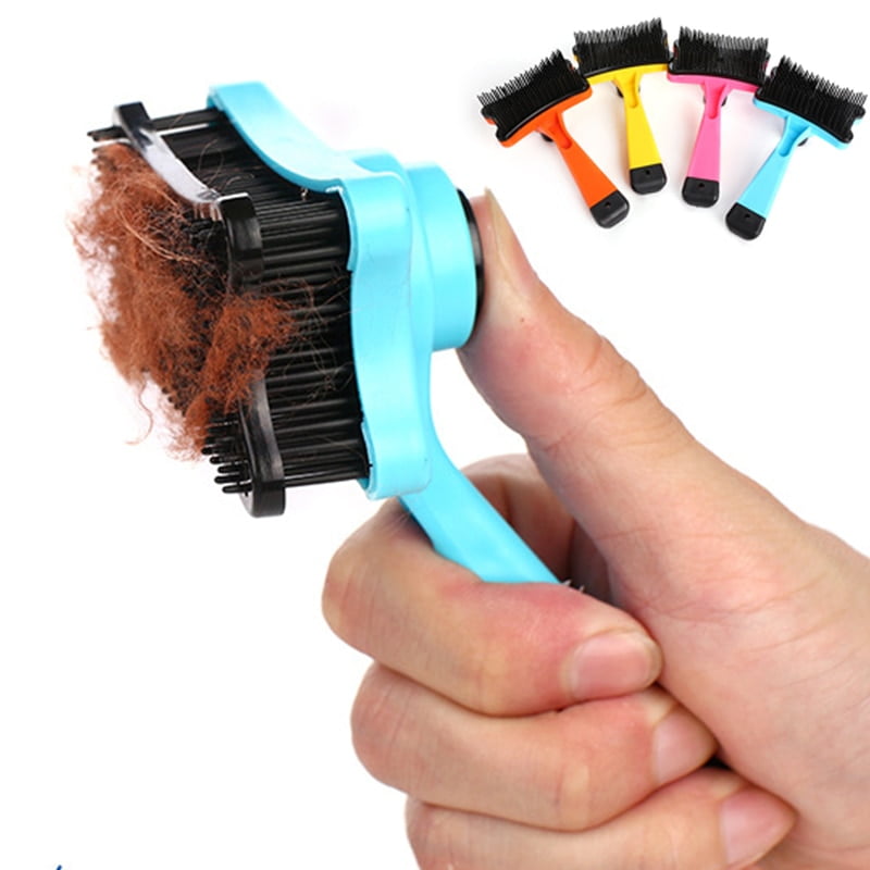 4 Colors Puppy Cat Faded Comb Hair Brush Plastic Pet...