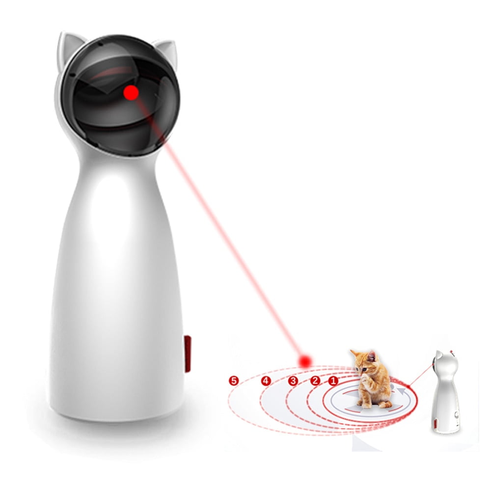 Automatic Cat Toys Interactive Smart Teasing Pet LED...