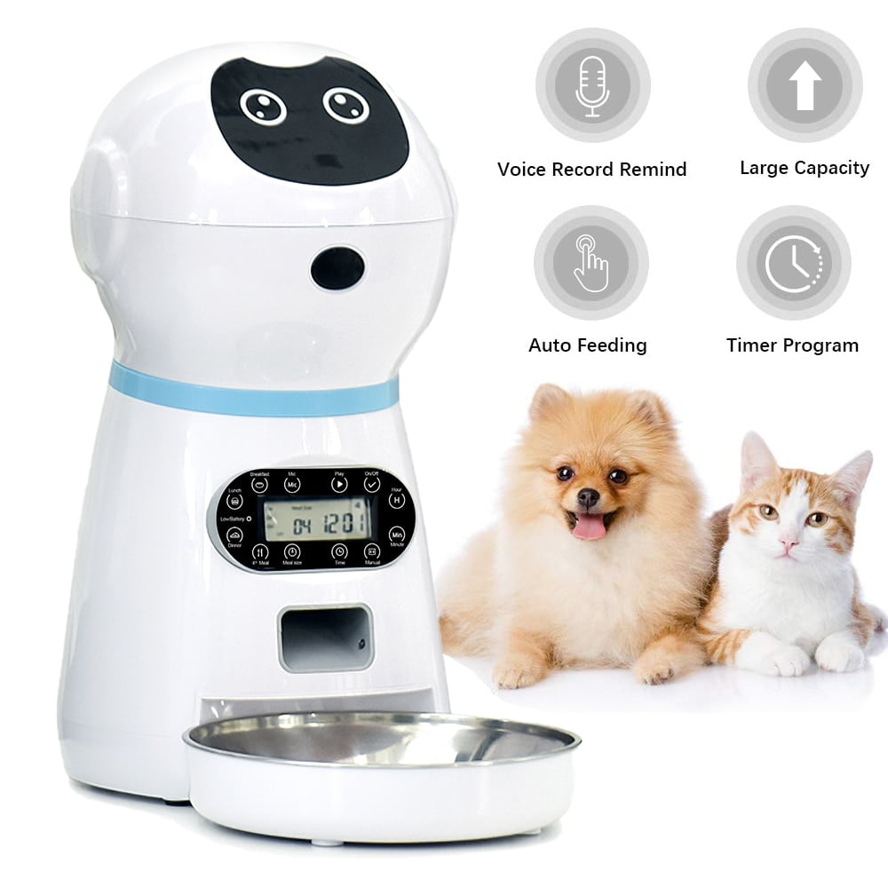 Automatic Pet Feeders US/UK/EU Plug With Voice Record...