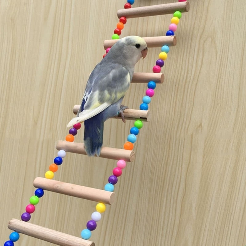 Birds Pets Parrots Ladders Climbing Toy Hanging Colorful...