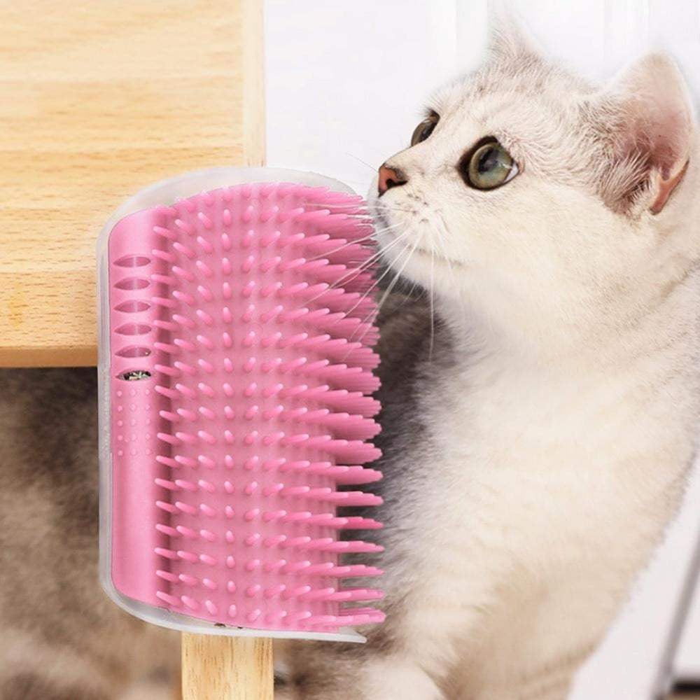 Cat Comb Removable Cat Corner Scratching Rubbing Brush...