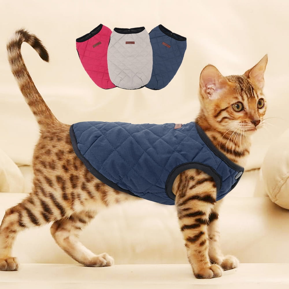 Cat Dog Clothes Chihuahua Kitten Clothes Outfit Dog Jacket Vest Winter Clothes Pet Puppy Coat Clothing for Small Medium Cat Dogs