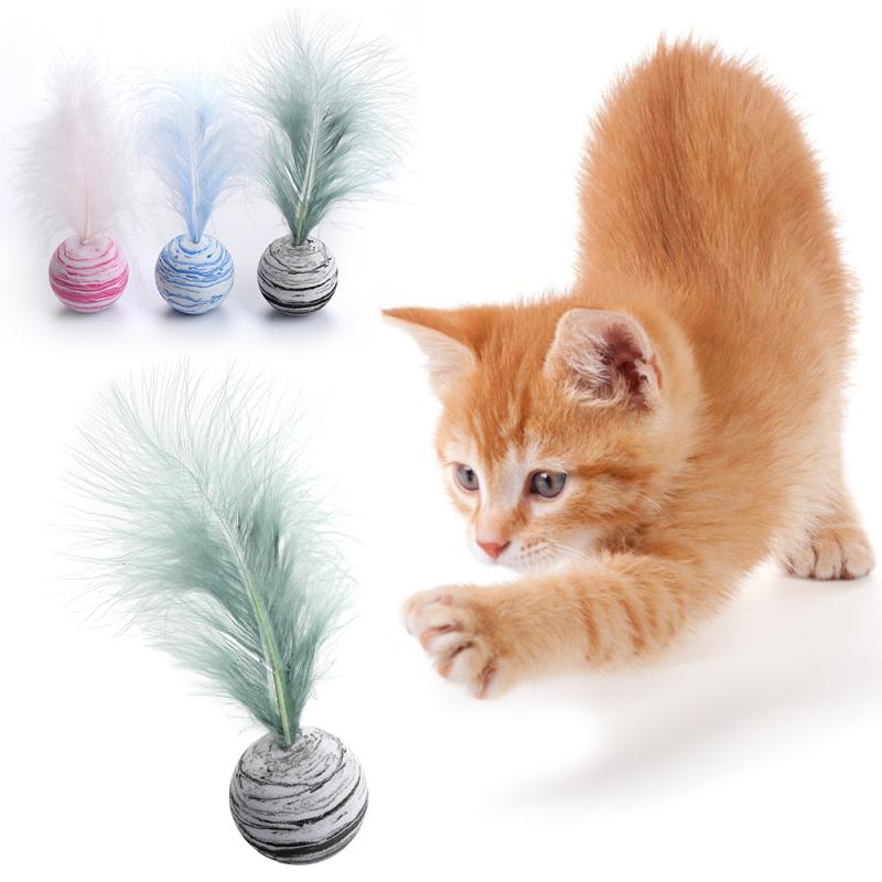 Delicate Cat Toy Star Balls Plus Feather High Quality...