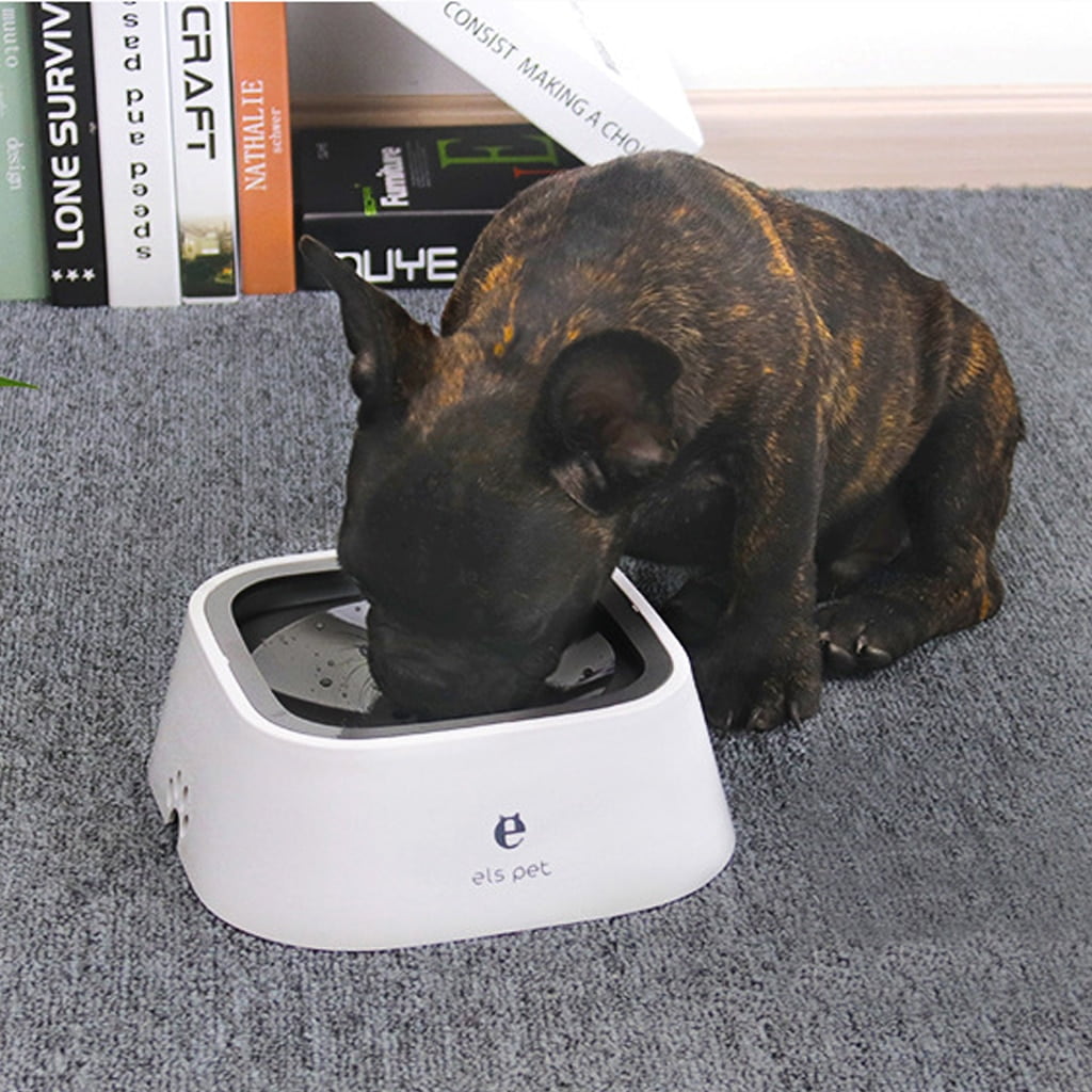 Dog Drinking Water Bowl 1.5L Floating Non-Wetting Mouth...