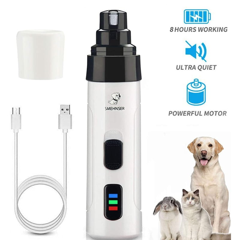 Dog Nail Clippers Dog Nail Grinder Rechargeable USB Animal Clipper For Pet Dog Cat Nail Grooming Trimmer Low Noise