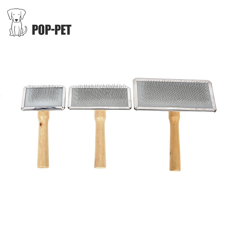 Dogs Hair Remover Brush Pet Cat Grooming Brush Wood Puppy Big Dog Combs Pet Flea Comb Quality Dog Shedding Comb Cat Supplies