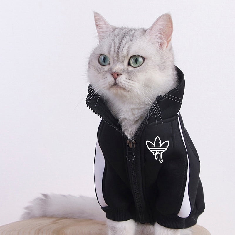 Fashion Cat Clothes Pet Cat Coats Jacket Hoodies For...