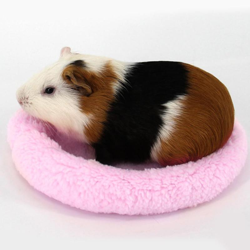 Guinea Pig Hamster House Winter Warm Animal Rabbit Squirrel Hamster Bed Washable Soft Guinea Pig Cage Accessories