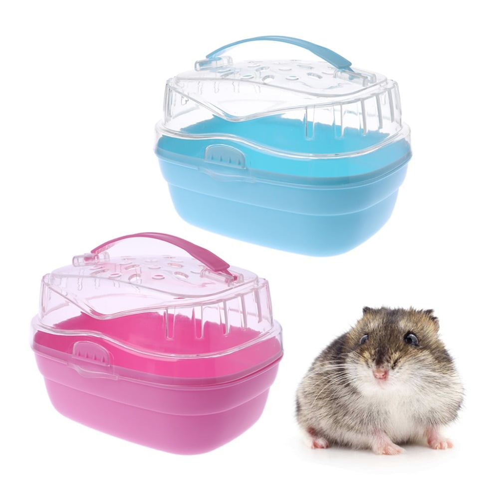 Hamster Cage Pet Outdoor Carrier Portable Small Animal Guinea Pig Go Out Box