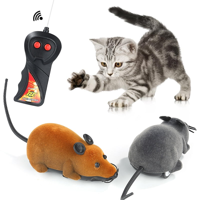 Pet Cat Mice Toy Wireless Remote Control Electronic Rat Mouse Mice Toy Remote Control Cat Puppy Funny Toy Gift Multicolor Hot