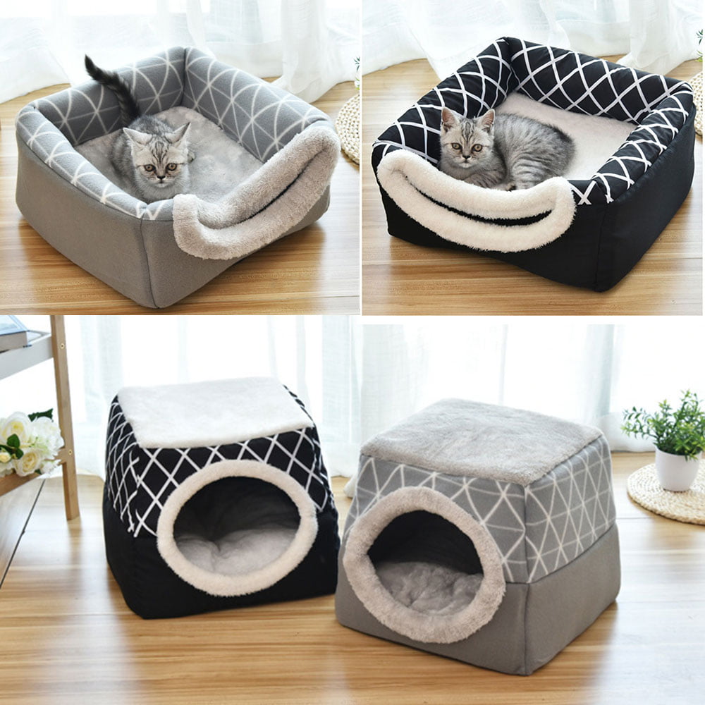 Pet bed for Cats Dogs Soft Nest Kennel Bed Cave House...