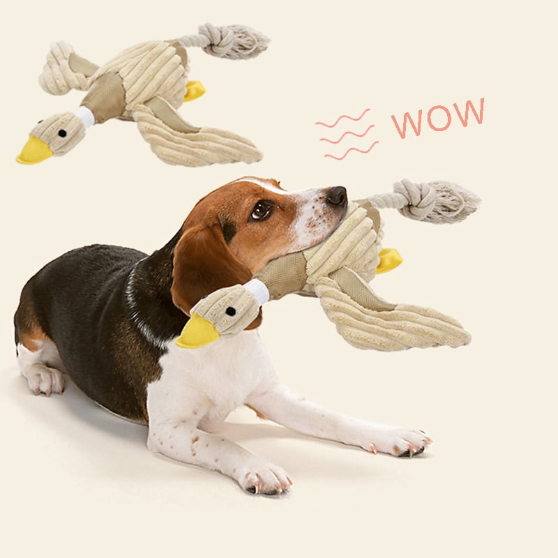 Plush Pet Dog Chew Toys for Small Large Dogs Bite Resistant Dog Squeaky Duck Toys Interactive Squeak Puppy Dog Toy Pets Supplies