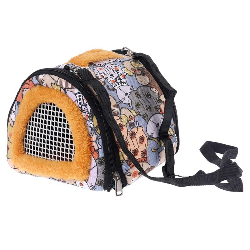 Portable Hamster Carrier Small Pet Travel Pounch Bag Outdoor