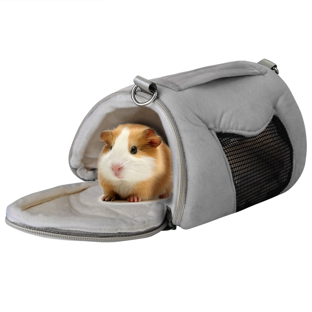 Portable Small Pet Hamster Carrying Bag Winter Warm Squirrel Guinea Pig Hedgehog Carrier Cage Outdoor Carrying Backpack Holder