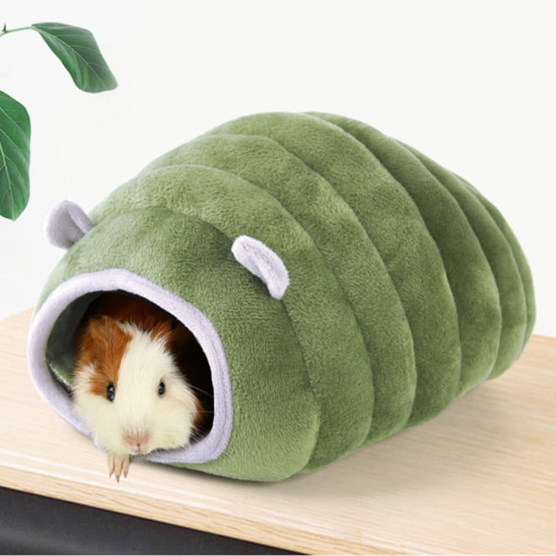 Small Pet Animals Fall Winter Warm Cages Bed Hamster Rabbit Soft Fleece Cage Habitat Mini House