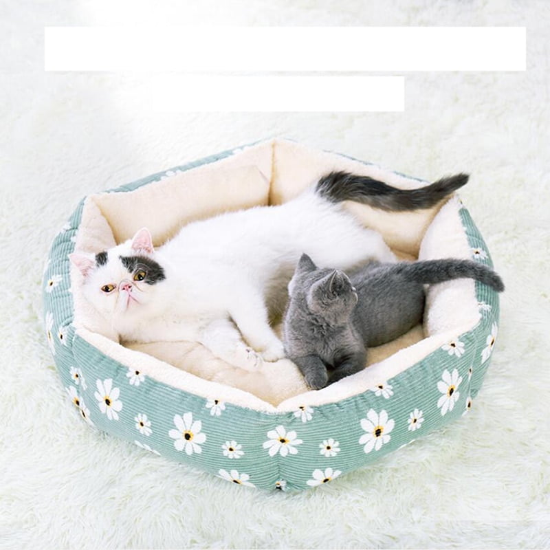 Spring/Summer Hexagon Pet Cat Sleeping Nest S/M/L Cloth Pet Cat Bed Soft Basket For Small Medium Large Dog Cat Mat Drop Shipping