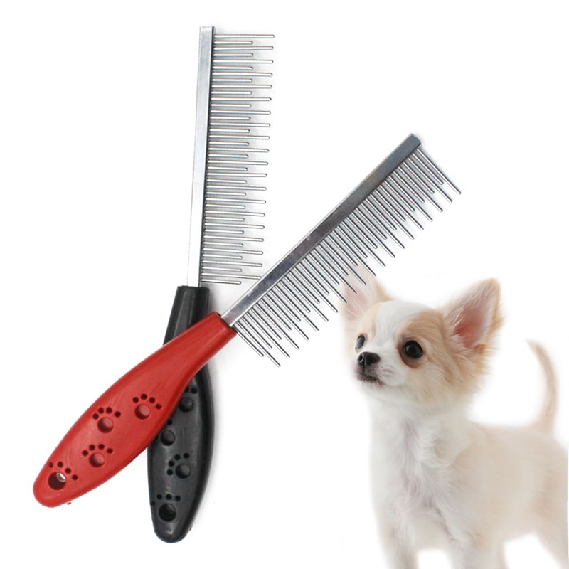 Stainless Steel Dog Comb Pet Hair Removal Shedding Pin Combs For Cat Dog Cleaning Grooming Tool 19.5*3cm