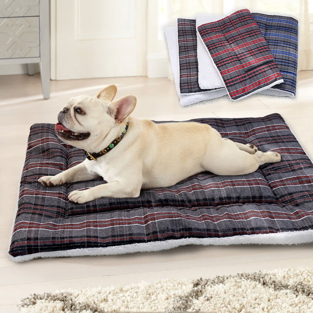 Warm Dog Bed Soft Fleece Pet Bed Mat Puppy Cat Sleeping Cushion House Winter Pets Dog Blanket For Small Large Dogs Cats Kennel