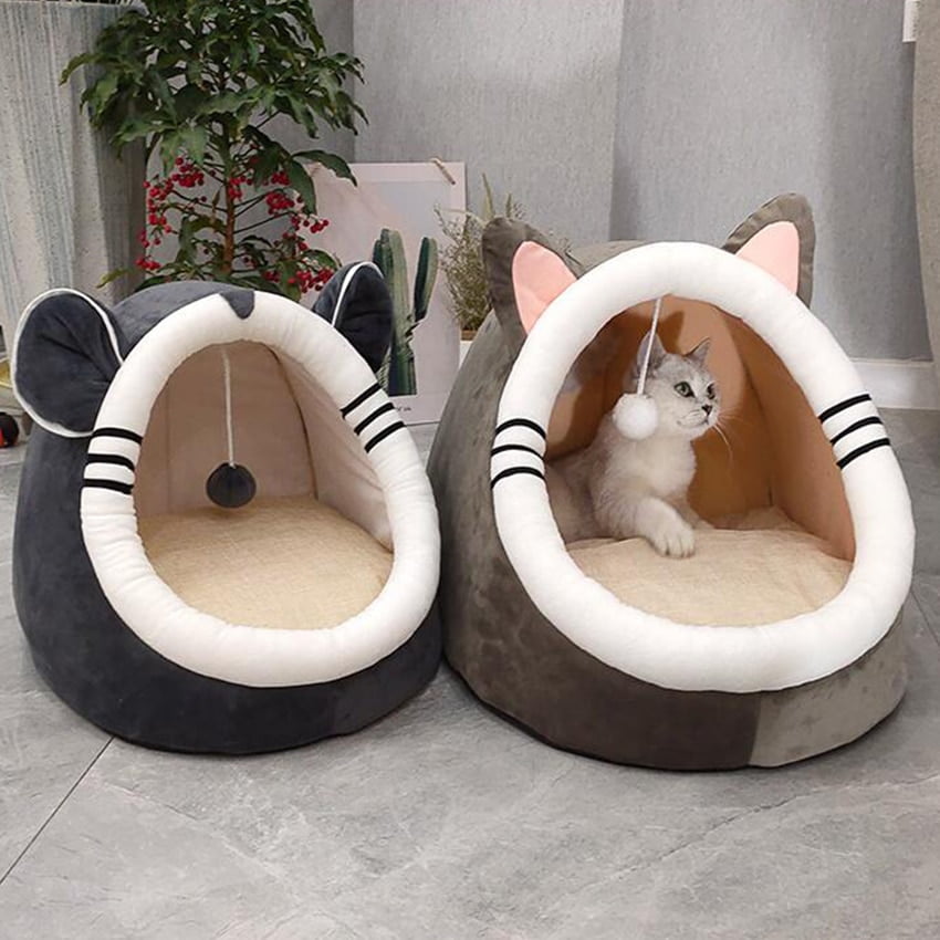 Warm Soft Cat Bed Winter Warm House Cave Pet Dog Soft...