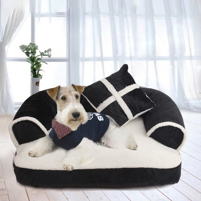 Washable Pet Dog cat Bed Soft winter Velvet Kennel Cat Litter dog cage Cat Mat Sofa cushion cover Pet house for large puppy Home