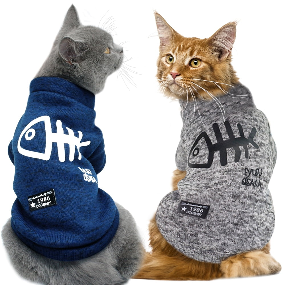 Winter Cat Clothes Pet Puppy Dog Clothing Hoodies For...